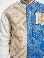 Karl Kani / Baseball jack Retro Patch Paisley Block in beige