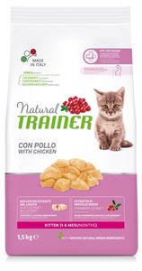 NATURAL TRAINER CAT KITTEN CHICKEN 1,5 KG