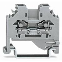 WAGO 281-101 Doorgangsklem 6 mm Spanveer Toewijzing: L Grijs 100 stuk(s)