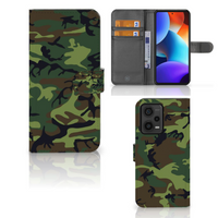 Xiaomi Redmi Note 12 Pro Plus Telefoon Hoesje Army Dark - thumbnail