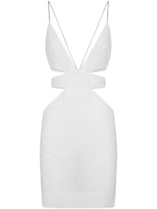 DSQUARED2 robe courte à col v - Blanc