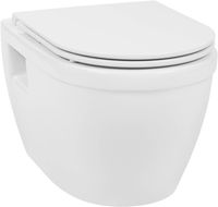 Saqu Neo randloos hangtoilet met sofclose en quickrelease toiletbril Wit - thumbnail