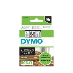 DYMO D1 -Standard Labels - Black on White - 24mm x 7m