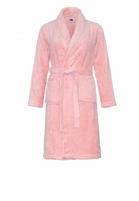Oud roze kinderbadjas fleece-164/176 (XXL)