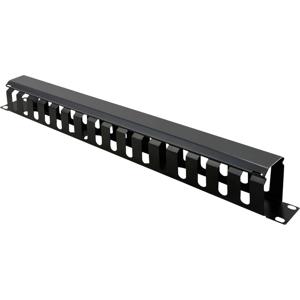 Value 26.99.0304 19 inch Frontplaat voor patchkast 1 HE Zwart (RAL 9005)