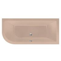 Ligbad Inbouw Xenz Principe Rechts 1-2 Persoons Duobad 80x180x50cm Acryl Bahama Beige Hoogglans met Poten