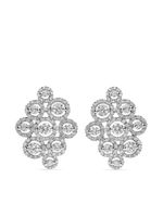 LEO PIZZO boucles d'oreilles Crops en or blanc 18ct ornée de diamants - Argent