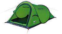 High Peak Campo 2 Werptent, pop-up tent voor 2 personen, festivaltent met badbodem, super lichte snel openende werptent, 1500 mm waterdicht, ventilatiesysteem, muggenbescherming