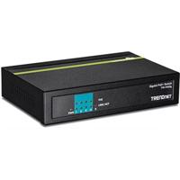 TRENDnet TPE-TG50G 5-poorts Gigabit PoE+ Switch, 31 watt PoE totaal vermogen, 10 Gbit/s schakelcapaciteit, plug & play, full & half duplex