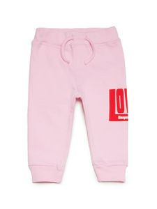 DSQUARED2 KIDS logo-print cotton track pants - Rose