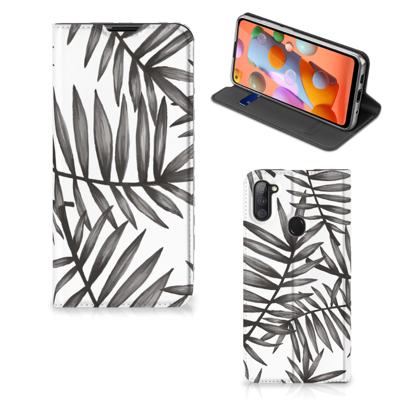 Samsung Galaxy M11 | A11 Smart Cover Leaves Grey Samsung Galaxy M11 | A11 Smart Cover Leaves Grey