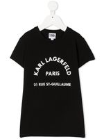 Karl Lagerfeld Kids t-shirt à logo imprimé - Noir