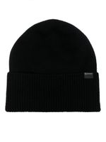 Woolrich bonnet en cachemire à design nervuré - Noir