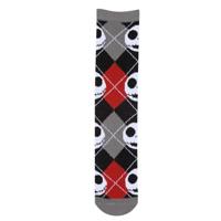 Nightmare Before Christmas Jack Skellington Logo sokken voor volwassenen, uniseks, Zwart/Rood/Grijs, Small-Medium