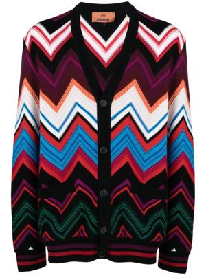 Missoni Vest met zigzagpatroon van wol-katoenblend - Zwart Missoni Vest met zigzagpatroon van wol-katoenblend - Zwart