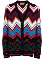 Missoni Vest met zigzagpatroon van wol-katoenblend - Zwart