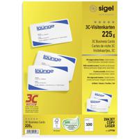 Sigel LP798 Bedrukbare visitekaarten, gladde kant 85 x 55 mm Helderwit 100 stuk(s) Papierformaat: DIN A4 - thumbnail