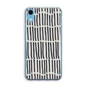 Moroccan stripes: iPhone XR Transparant Hoesje