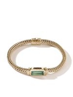 John Hardy bracelet Classic Chain en or 18ct serti de tourmaline - thumbnail