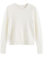 Chinti & Parker The Crop cashmere jumper - Blanc