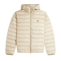 Fred Perry - Hooded Insulated Brentham Winterjas - Oatmeal