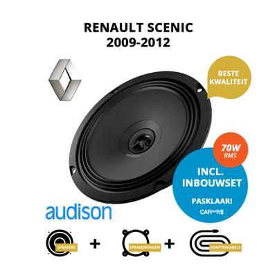 Premium speakers voor Renault Scenic 2009-2012 - Voordeuren/achterdeuren Premium speakers voor Renault Scenic 2009-2012 - Voordeuren/achterdeuren