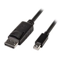 Lindy 1m, Mini DisplayPort - DisplayPort Zwart - thumbnail