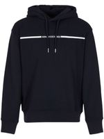 Armani Exchange hoodie en coton à logo imprimé - Bleu