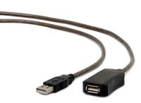 Gembird USB A/USB A M/F 5m USB-kabel USB 2.0 Zwart