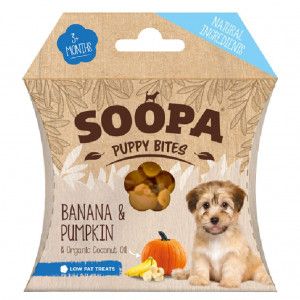 Soopa Bites Puppysnack met banaan & pompoen Per 5