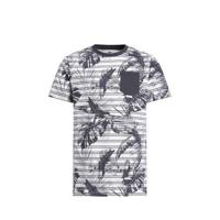 WE Fashion T-shirt met all over print antraciet/wit