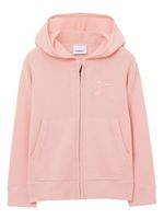 Burberry Kids hoodie zippé à broderies Equestrian-Knight - Rose - thumbnail