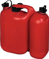 Hunersdorff Dubbele jerrycan voor brandstof | inhoud 5,5 + 3 l | rood HDPe | L316xB145xH312mm | 1 stuk - 825000 825000