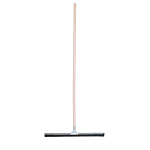 Vloertrekker/douchetrekker voor water - metaal/natuurrubber - breedte 60 cm - steel hout 140 cm