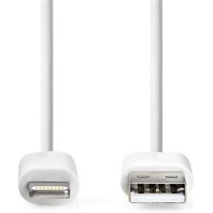 Lightning Kabel | USB 2.0 | Apple Lightning 8-Pins | USB-A Male | 480 Mbps | Vernikkeld | 1.00 m | R