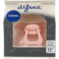 Difrax Fopspeen natural 12+ maanden bubble gum rose (1 st)