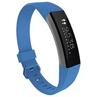 By Qubix - Compatible met Fitbit Alta HR siliconen bandje met gesp - Maat: Large - Blauw - Compatible fitbit bandje