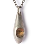 Parts of Four collier Chrysalis à pendentif en quartz - Argent