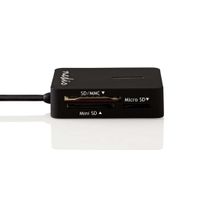 Nedis CRDRU2300BK Kaartlezer Multicard Usb 2.0 - thumbnail