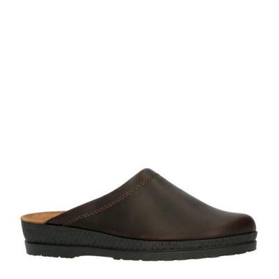 Rohde leren pantoffels donkerbruin