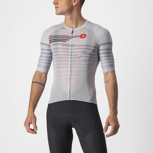 Castelli Climber&apos;s 3.0 SL korte mouw fietsshirt zilvergrijs heren XXL