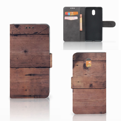 Nokia 3 Book Style Case Old Wood