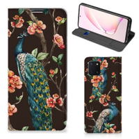 Samsung Galaxy Note 10 Lite Hoesje maken Pauw met Bloemen - thumbnail