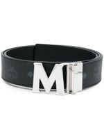 MCM ceinture monogrammée à boucle logo - Noir - thumbnail