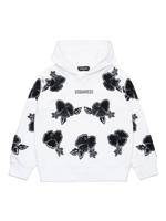 Dsquared2 Kids Jersey hoodie met logoprint - Wit