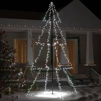 Kegelkerstboom 360 LED's binnen en buiten 143x250 cm - thumbnail