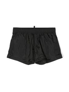 DSQUARED2 KIDS short de bain à logo imprimé - Noir