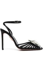 Aquazzura escarpins Crystal Margarita 110 mm - Noir - thumbnail