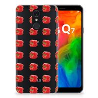 LG Q7 Siliconen Case Paprika Red - thumbnail