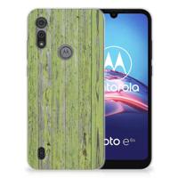 Motorola Moto E6s Bumper Hoesje Green Wood
